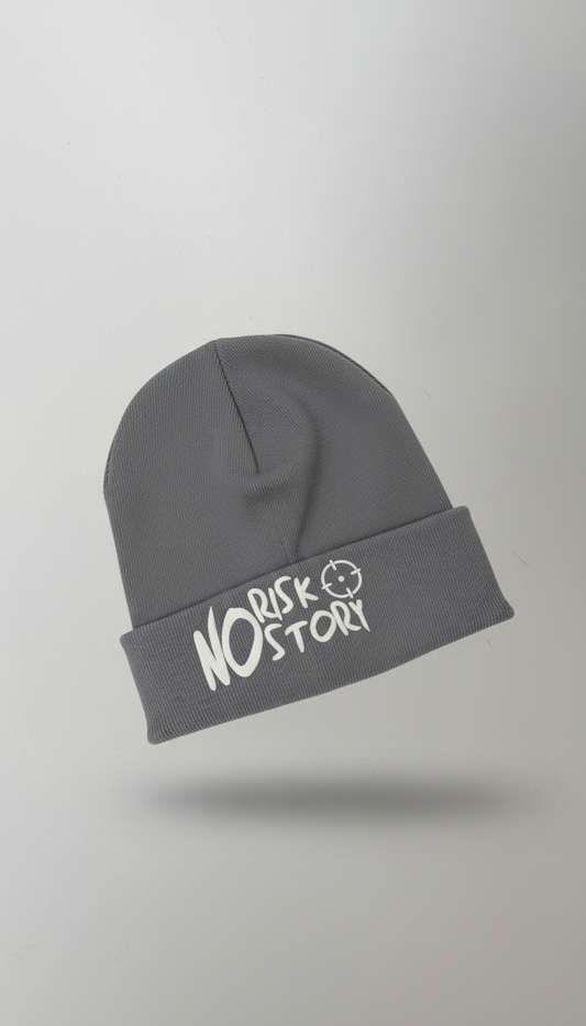 NO RISK NO STORY Kepurė - Pilka floating